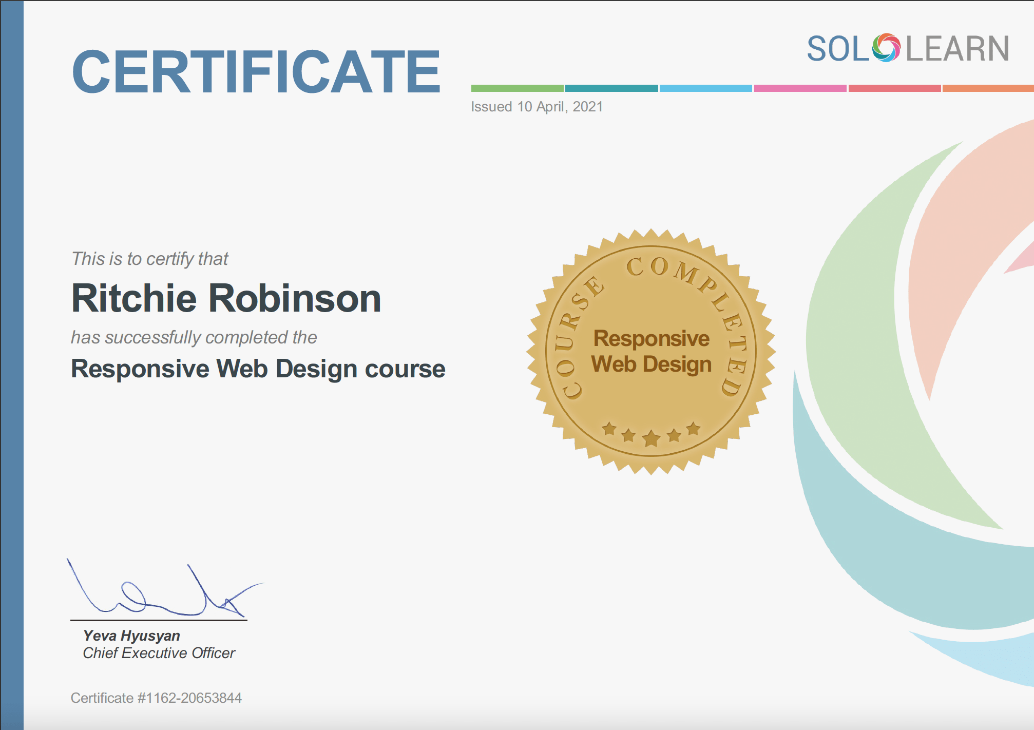 responsive web design certificate