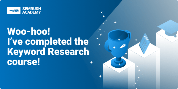 Keyword Research Course Completion